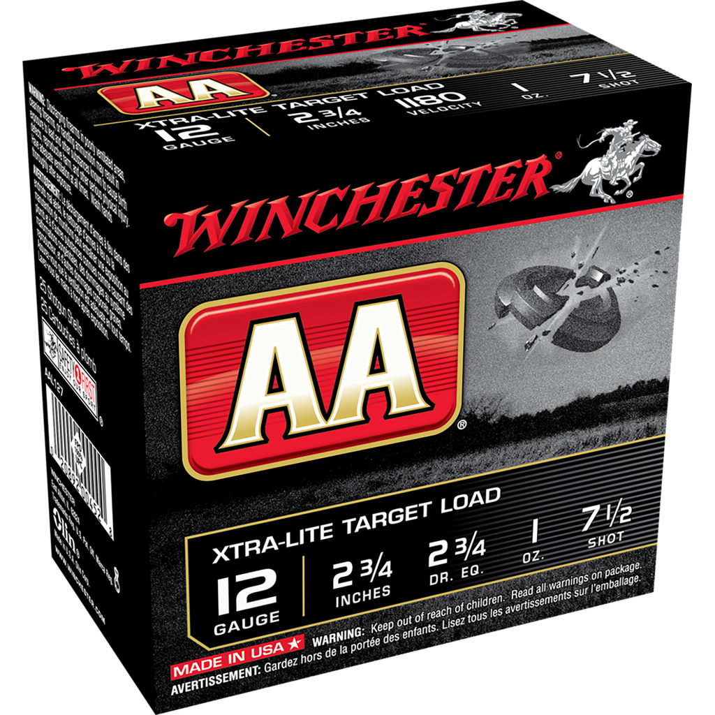 Winchester AA Xtra-Lite Load 12 Gauge 2-3/4 in 1 oz #7.5 Target Shotshells (25-Round)