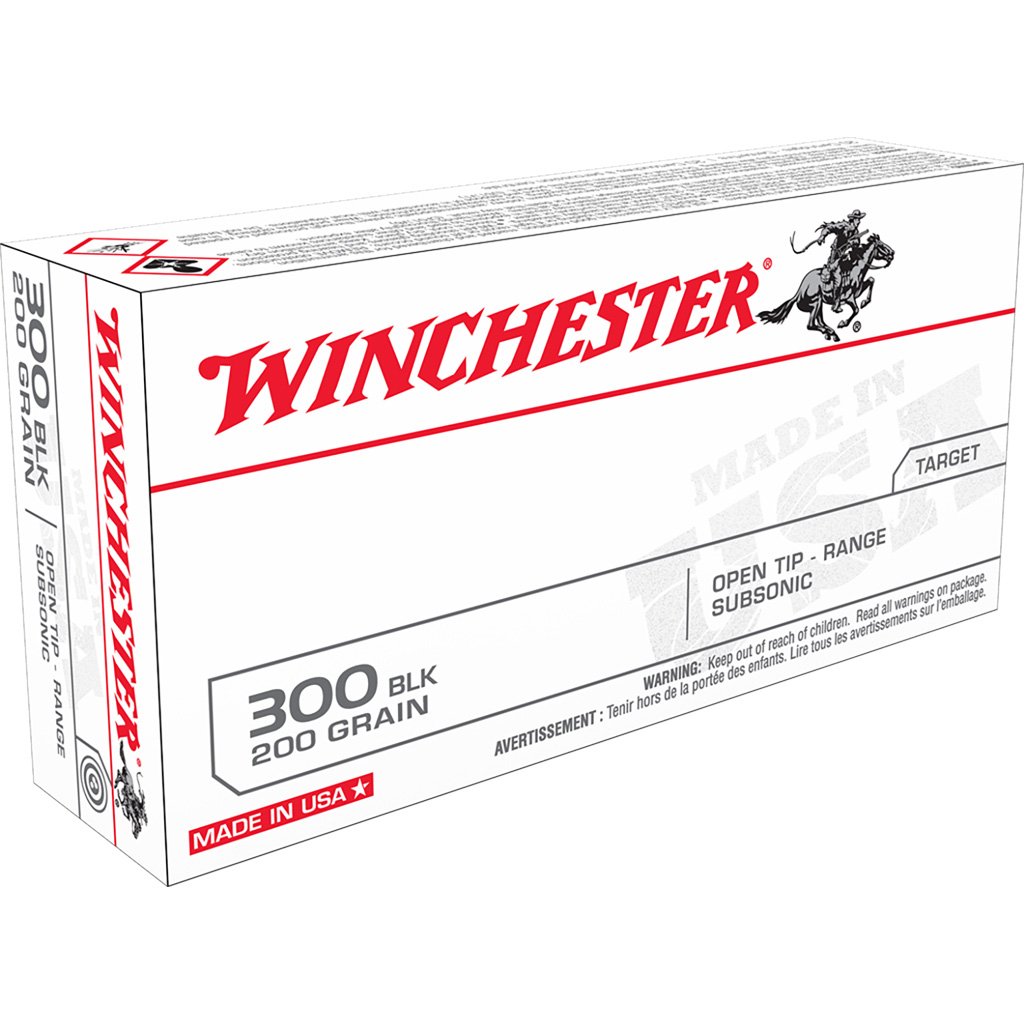 Winchester USA White Box .300 AAC Blackout 200gr Open Tip 20rd Box