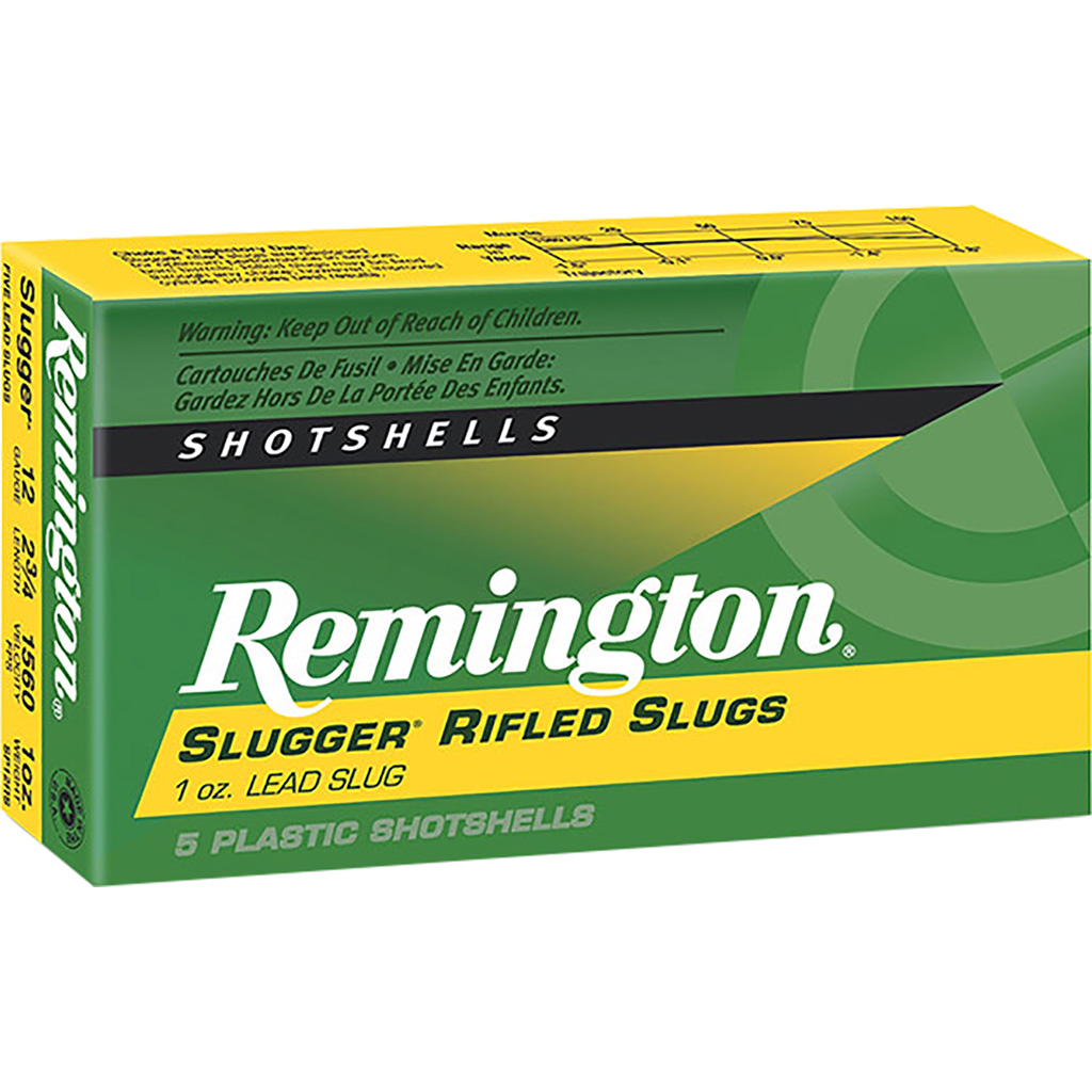 Remington Slugger Rifled Slugs 12 Gauge 2-3/4" 1 oz (5 Rounds)