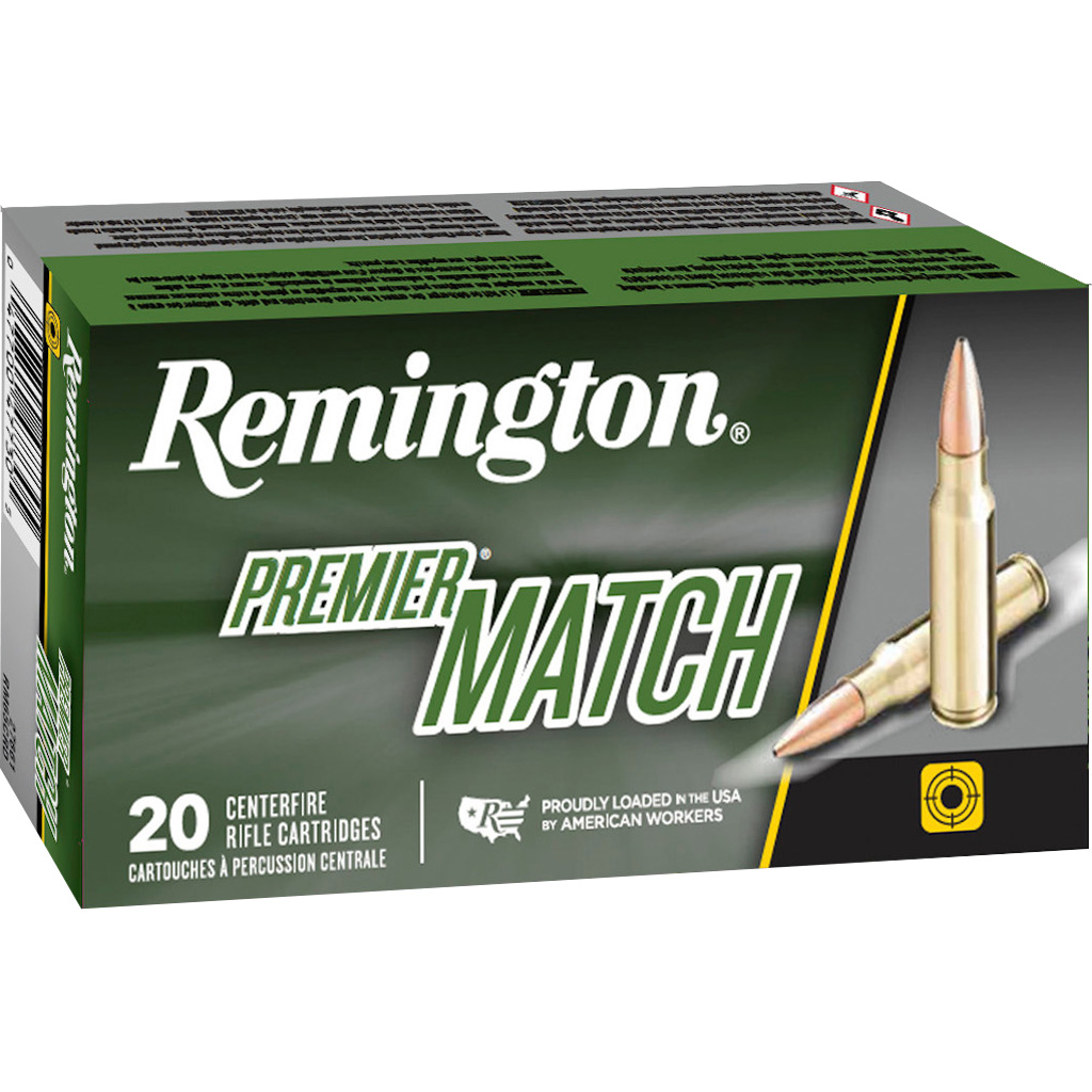 Remington Premier Match .223 Rem 62gr HP Match (20-Round Box)