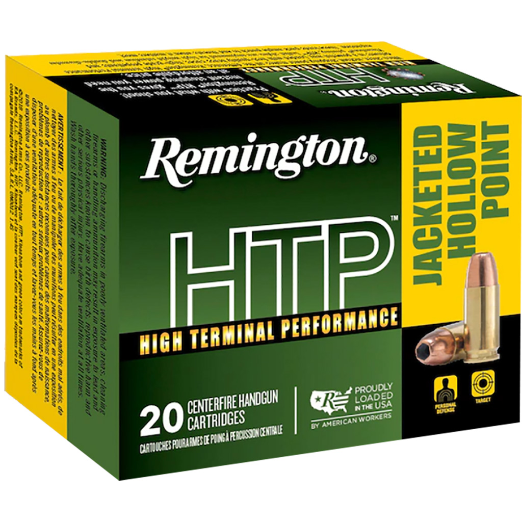 Remington HTP High Terminal Performance 9mm Luger 115gr JHP Ammo (20 rounds)