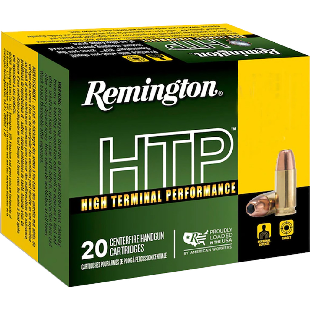 Remington HTP .38 Special 110 Grain SJHP Handgun Ammunition