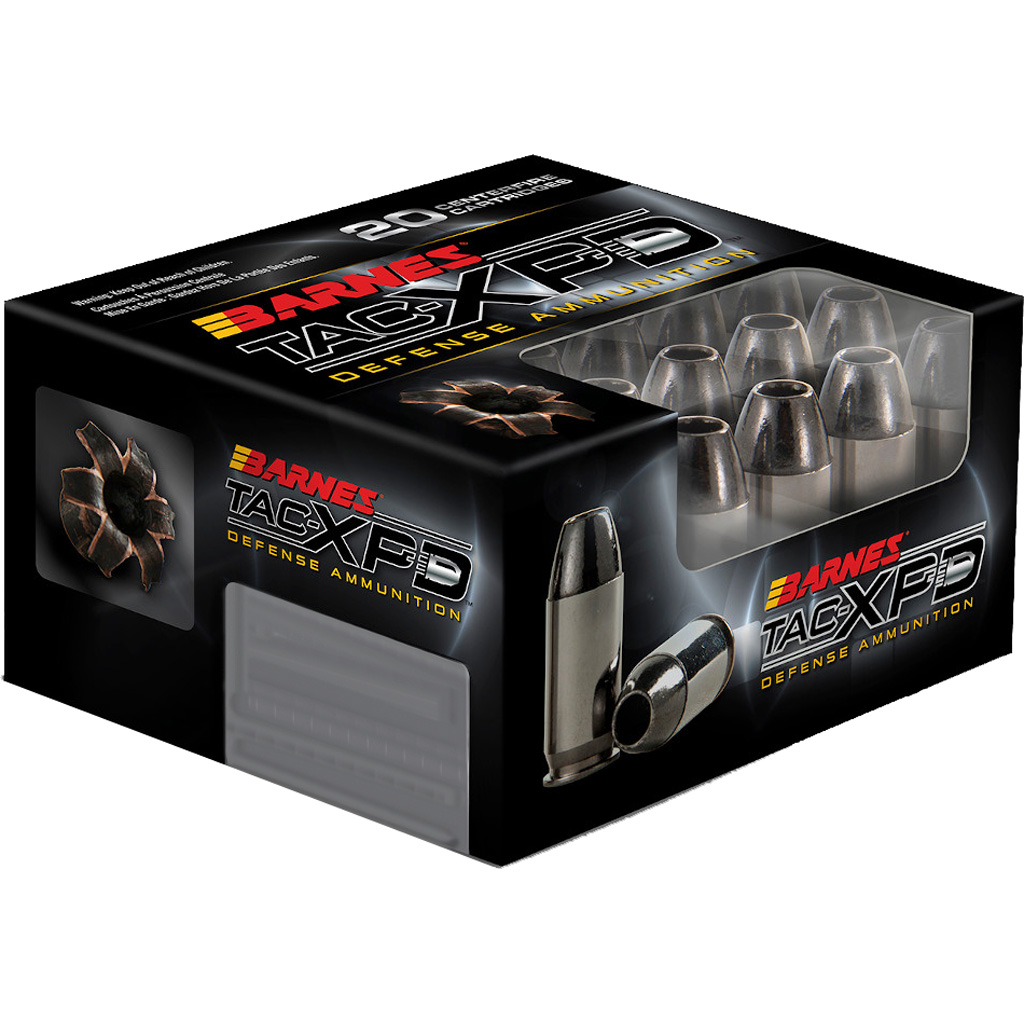 Barnes TAC-XPD Defense .357 Magnum 125gr TAC-XP JHP Lead-Free 20-Round Box