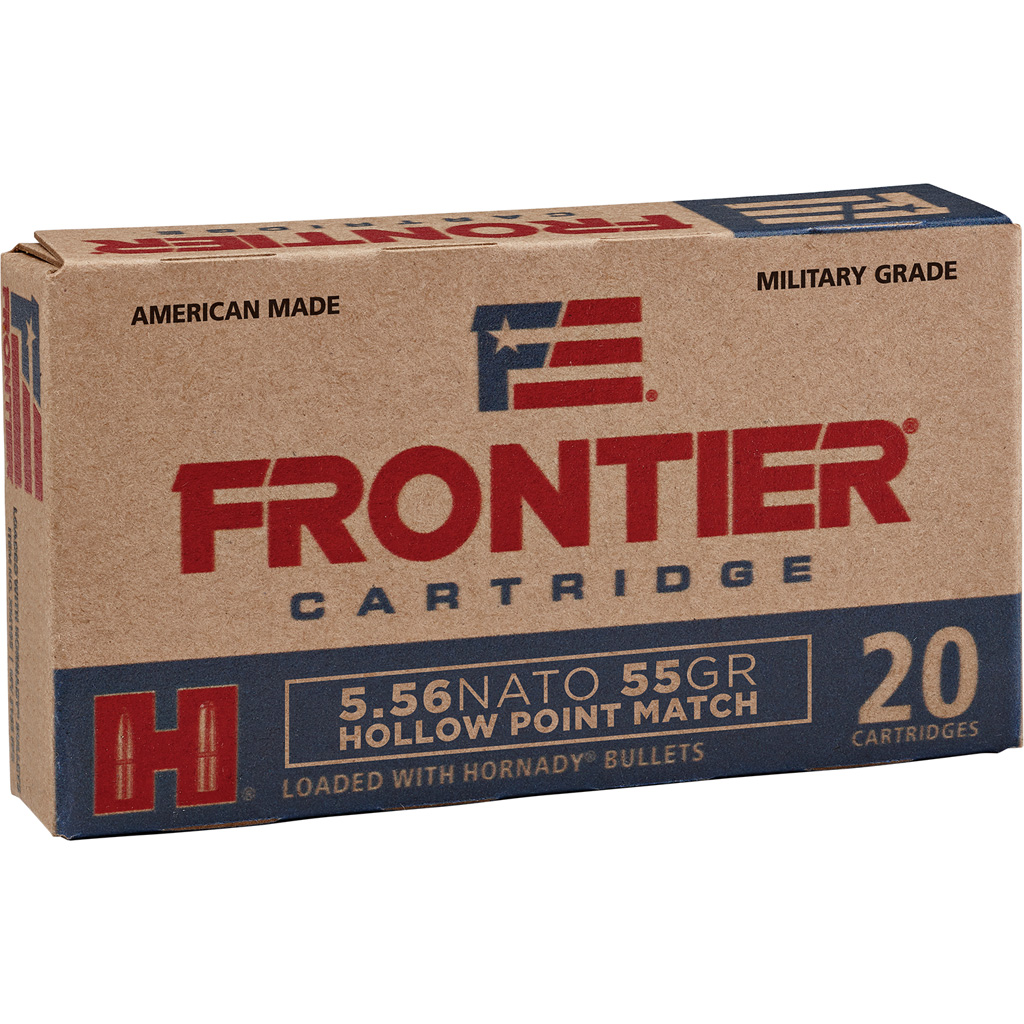 Hornady Frontier 5.56 NATO 55gr Hollow Point Match (20rd)