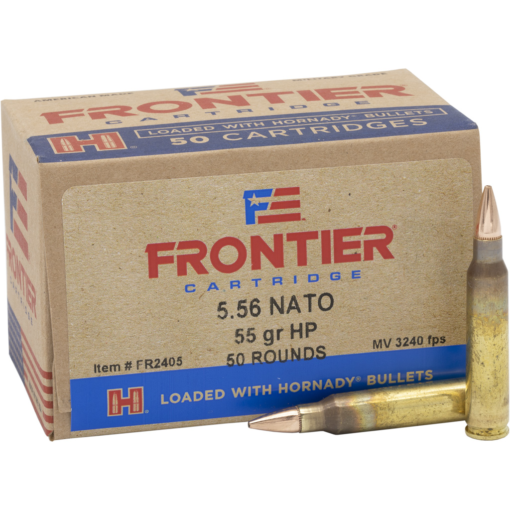 Frontier Rifle Ammunition 55 gr HP Match (50rd)