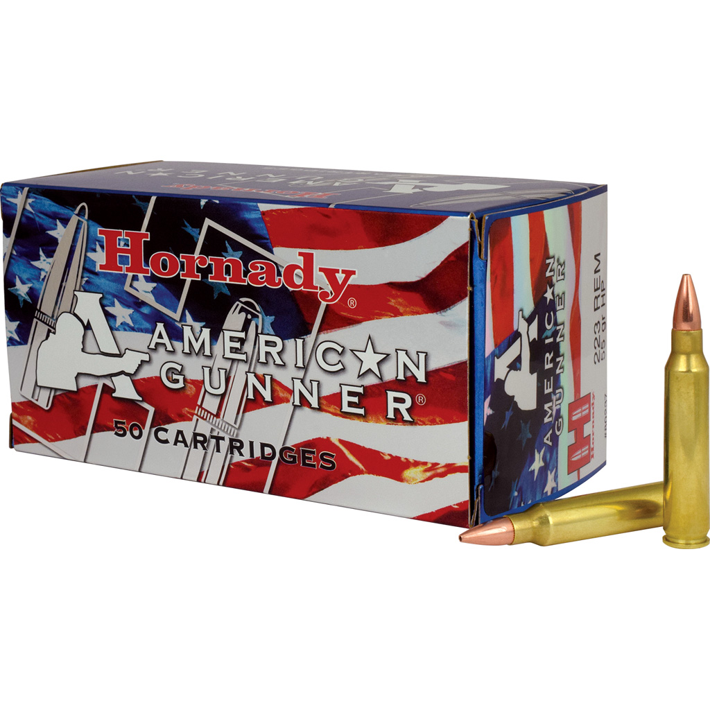 Hornady American Gunner 55gr HP Rifle Ammo 50rd Box