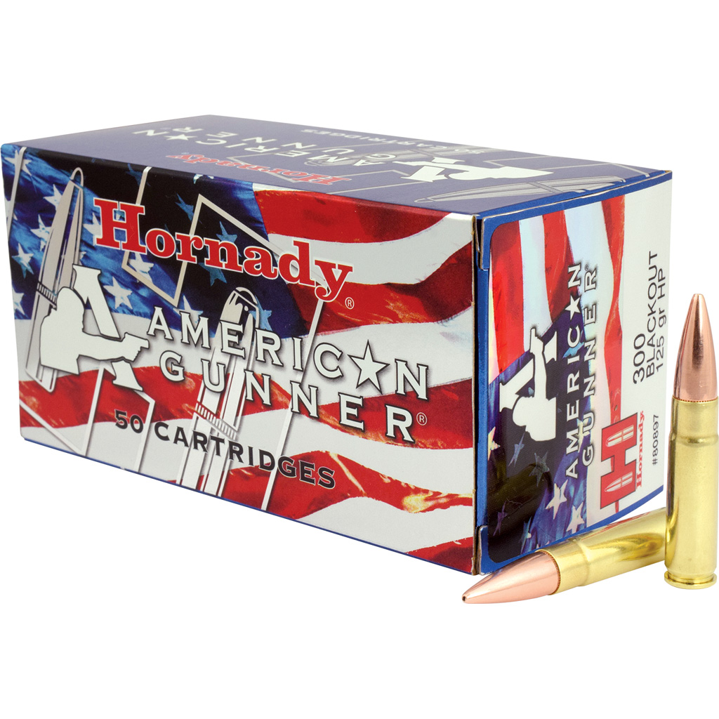 Hornady American Gunner 300 Blackout 125gr Hollow Point 50rd