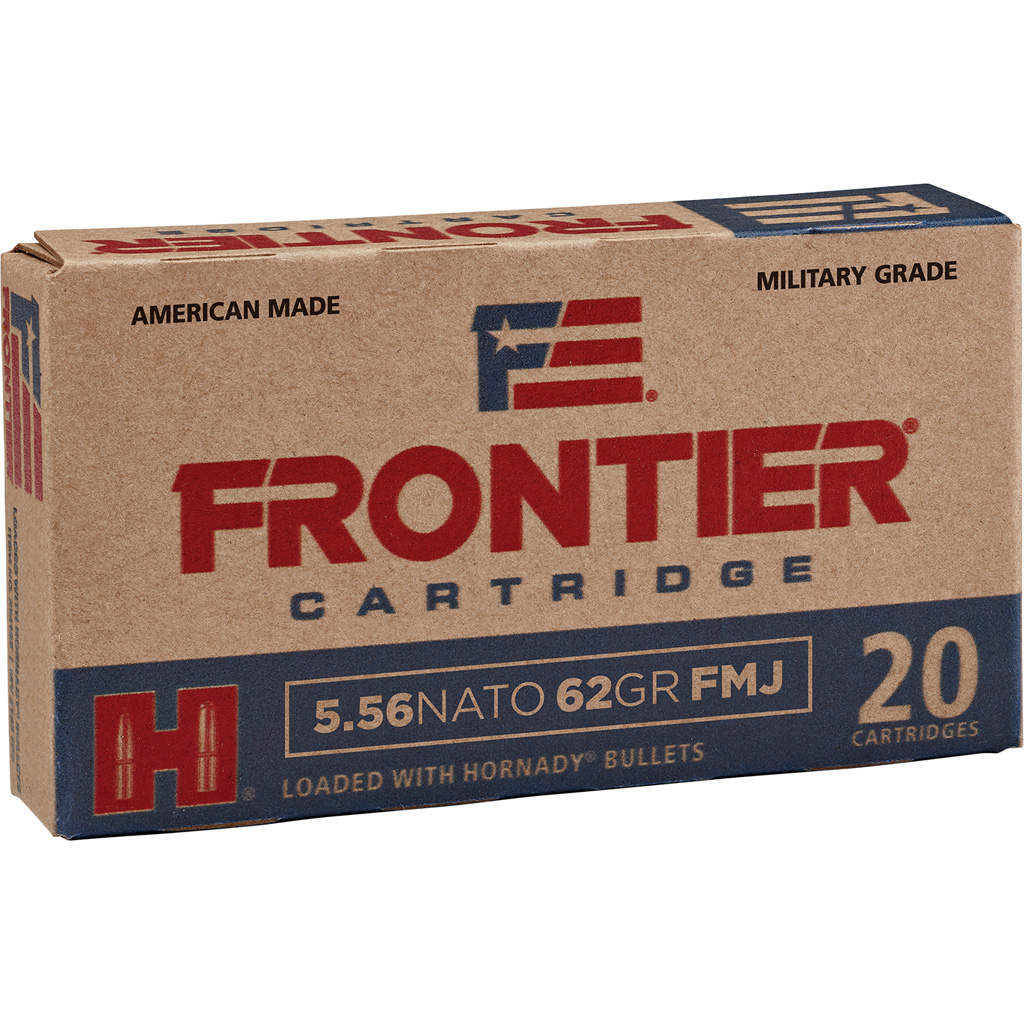 Hornady Frontier 5.56 NATO 62 Grain FMJ 20rd Box
