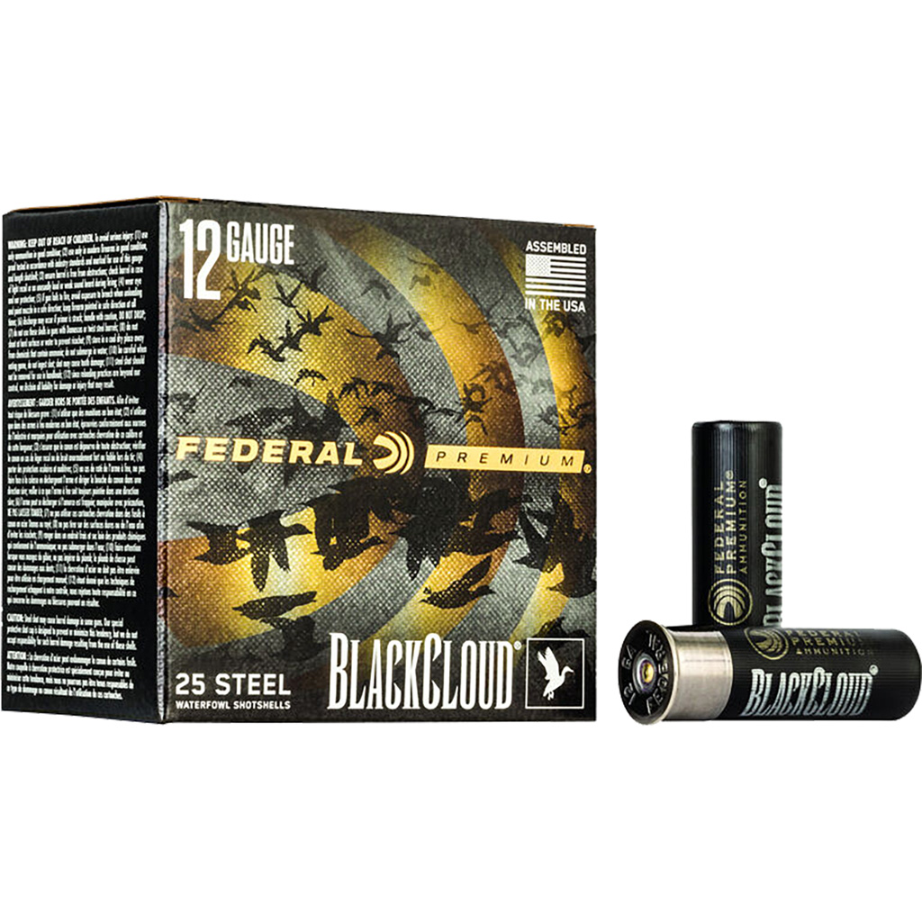 Federal Black Cloud FS Steel Waterfowl 12 Gauge 3" 1-1/4 oz #1 Shotshell Ammo (25 Rounds)