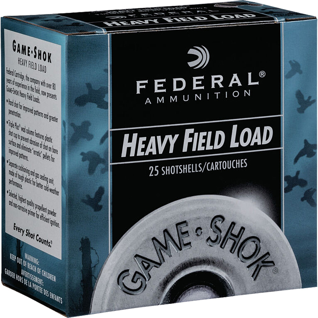 Federal Game-Shok Heavy Field 12 Gauge 2.75 in. #4 Shot 1-1/4 oz 25 Rounds
