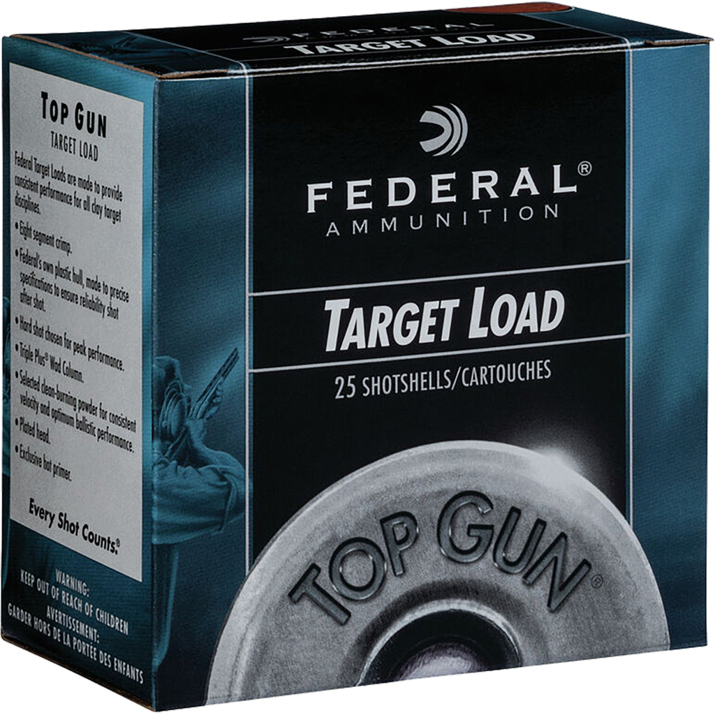 Federal Top Gun Shotshells 20 Gauge 2-3/4" 7/8 oz #8 (100 Rounds)