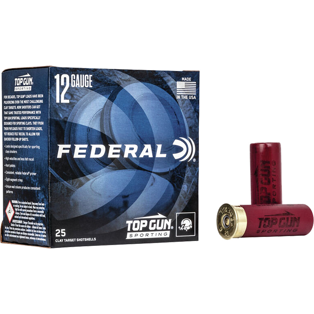 Federal Top Gun Sporting 12 Gauge 2-3/4" #7.5 1 oz Shotshells