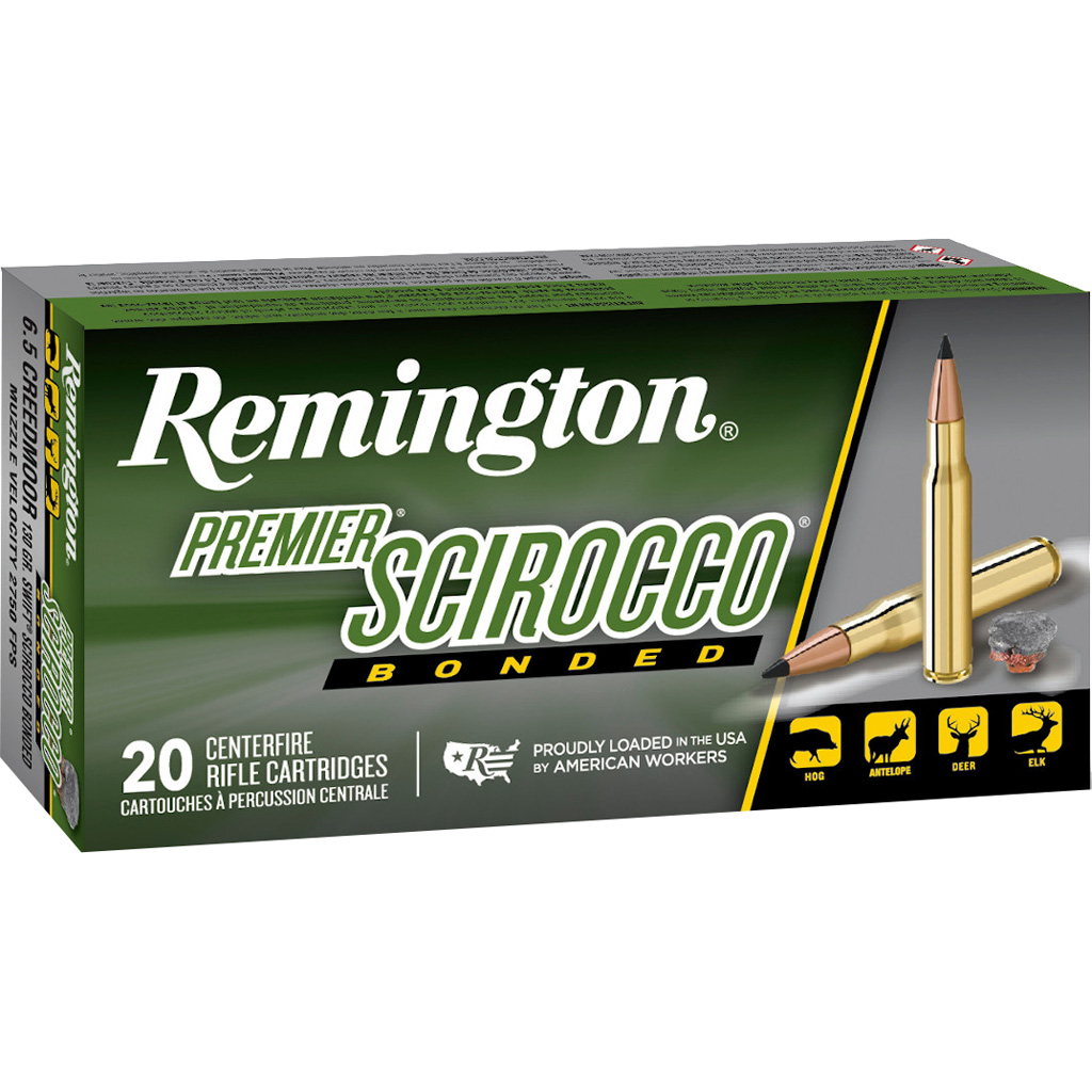 Remington Premier Scirocco Bonded 6.5 Creedmoor 130gr Ammo (20rd)
