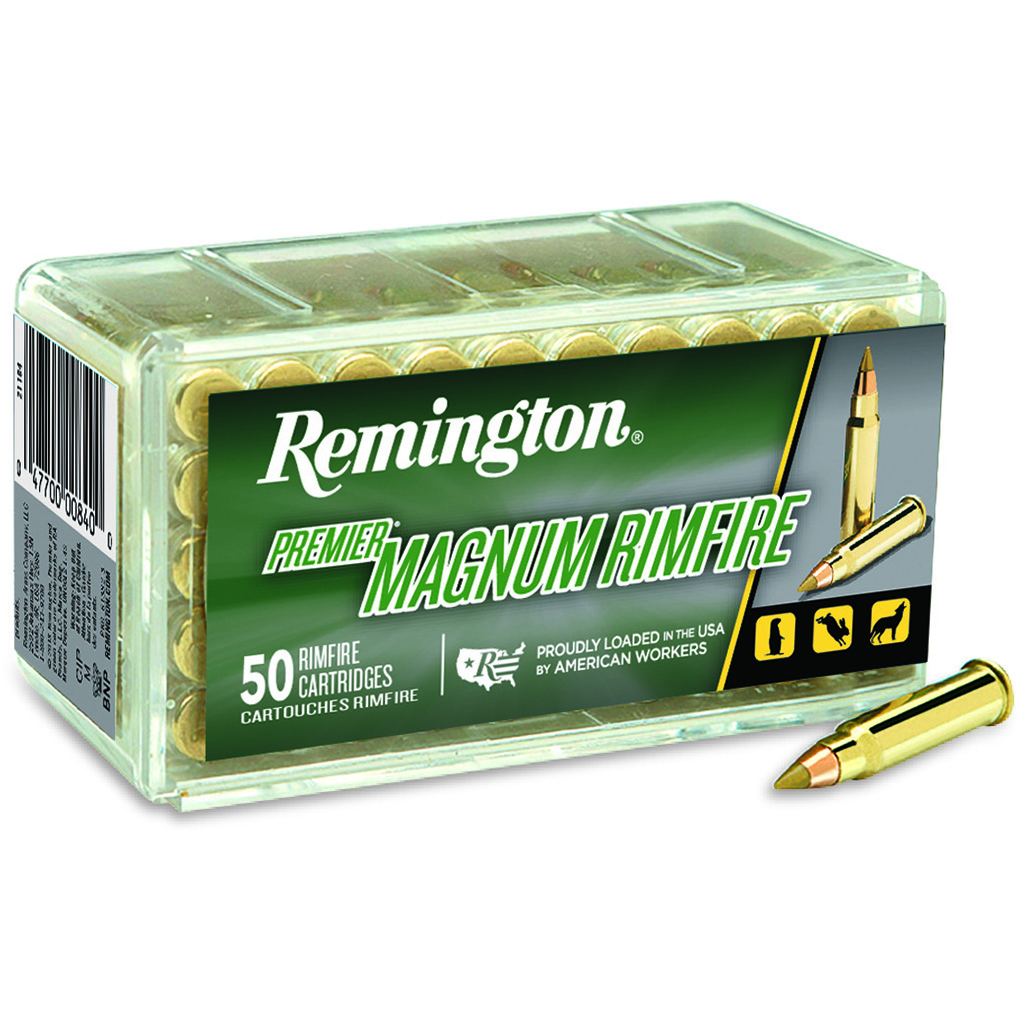 Remington Premier Magnum Rimfire .17 HMR 17 Grain AccuTip-V 50 Rounds