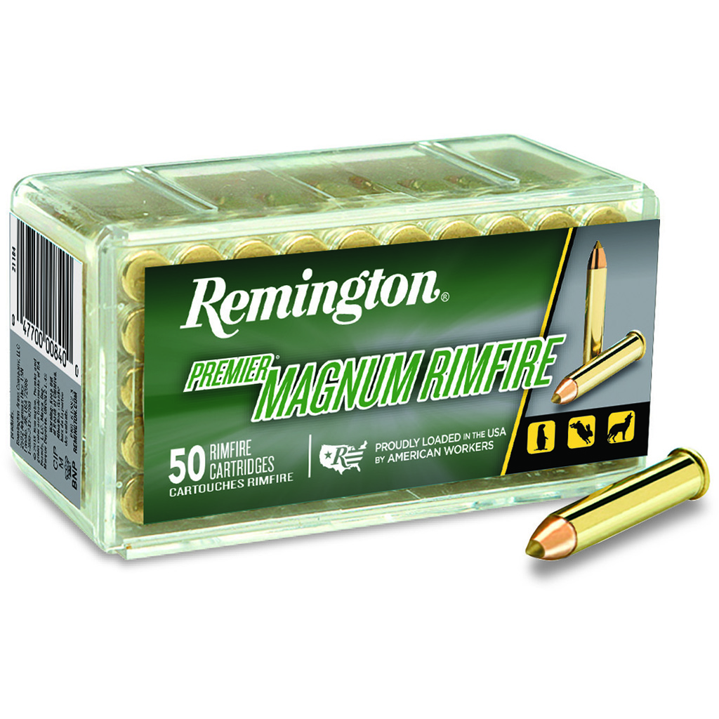 Remington Premier Magnum Rimfire .22 WMR 33 gr AccuTip-V 50-Round Box