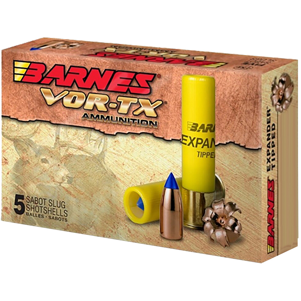 Barnes VOR-TX Expander Tipped 20 Gauge 3" 250 Grain Slug Shotshells (5/box)