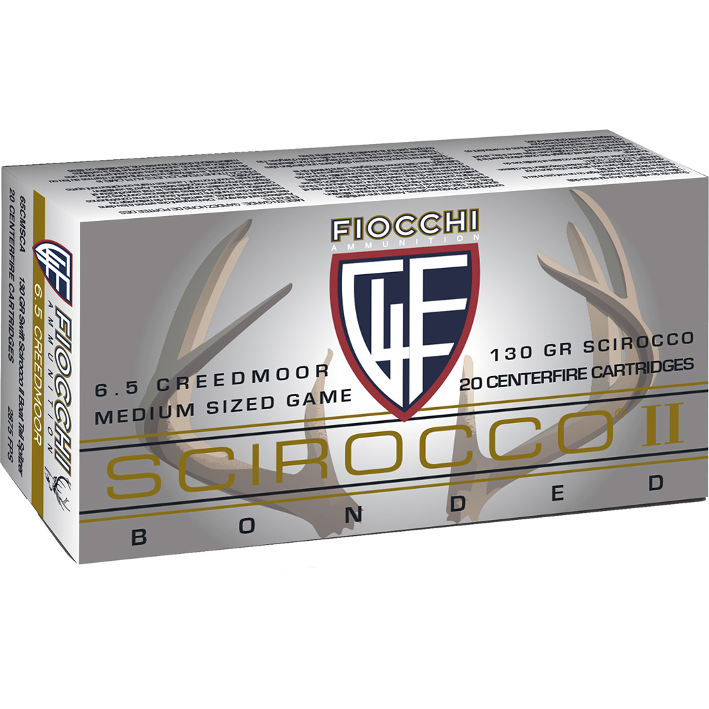 Fiocchi Hyperformance Hunt Rifle Ammo 6.5 Creedmoor 130 gr Swift Scirocco II (20 rd)