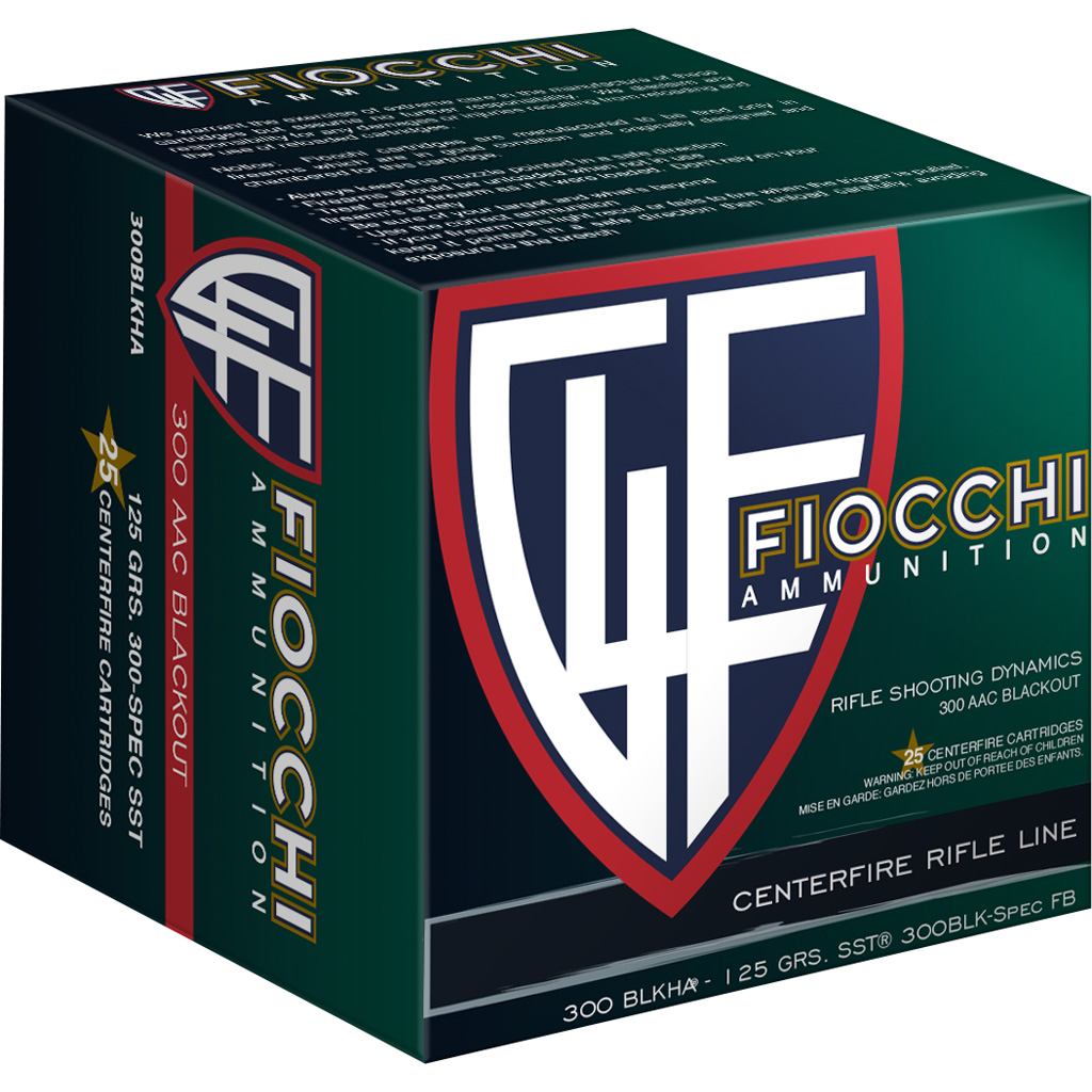 Fiocchi Hyperformance Hunt .300 AAC Blackout 125gr SST 25rd Box