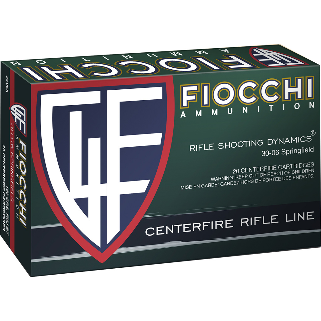 Fiocchi Range Dynamics 3006A .30-06 Springfield 150gr FMJBT Ammunition