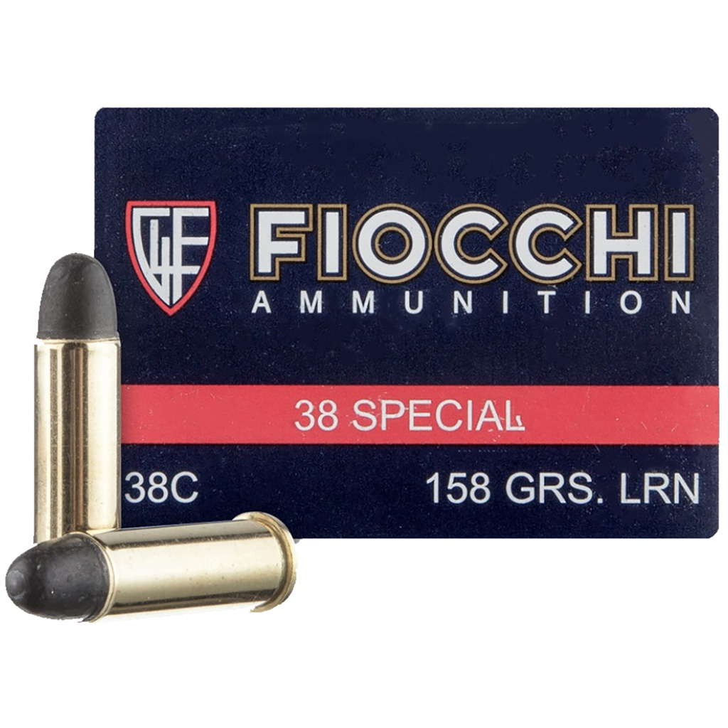 Fiocchi 38C Range Dynamics .38 Special 158 Grain Lead Round Nose (LRN) Ammunition