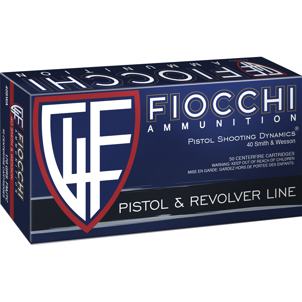 Fiocchi Range Dynamics .40 S&W 170 gr FMJ Truncated Cone Ammunition (50 rd)