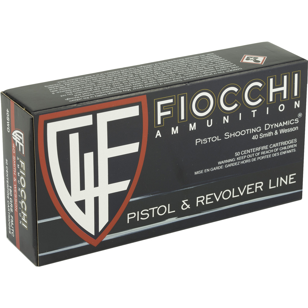 Fiocchi Range Dynamics .40 S&W 180gr FMJ Truncated Cone Pistol Ammunition