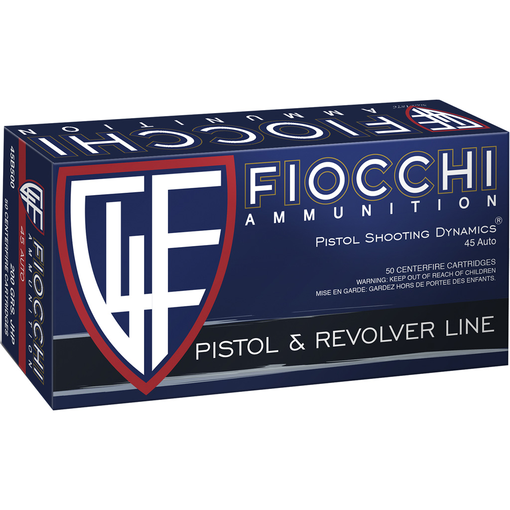 Fiocchi Defense Dynamics 45 ACP 200gr Jacketed Hollow Point (JHP) 50rd