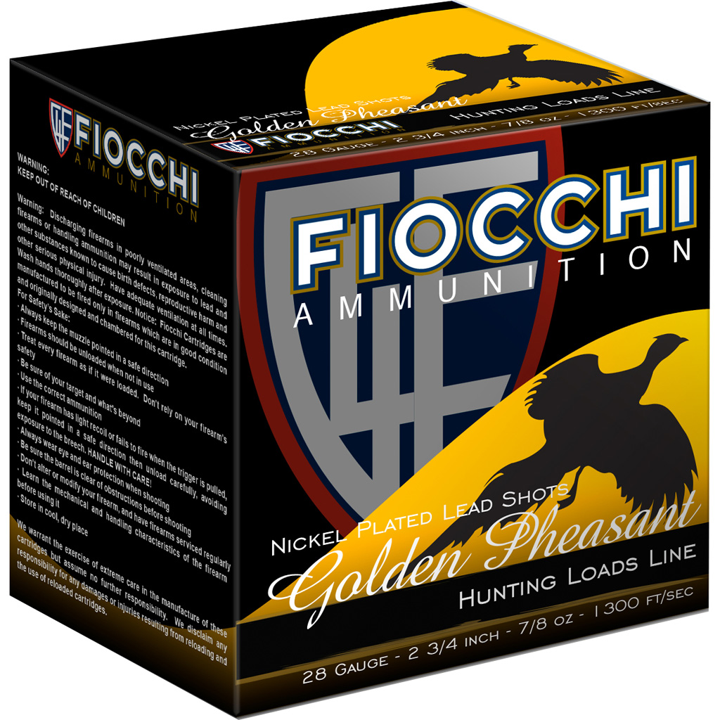 Fiocchi Golden Pheasant Extrema 28 Gauge Shotgun Shells
