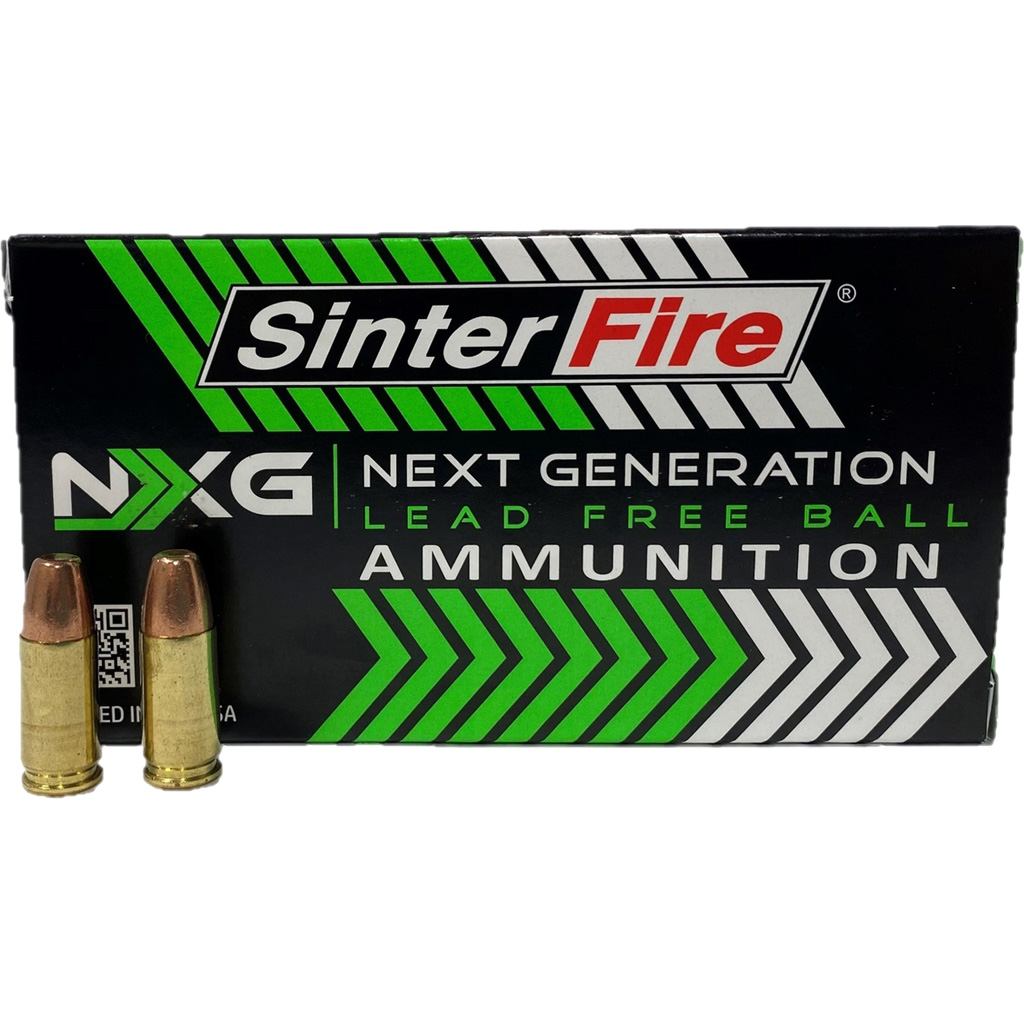 SinterFire Carbon City Lead Free Ball Pistol Ammo .380 ACP 75 gr Frangible (50 rd) Steel Case