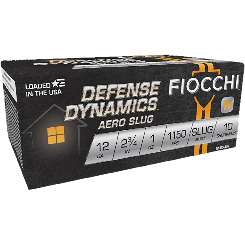Fiocchi Aero Slug 12 Gauge 2.75" Low Recoil Rifled Slug Ammo - 10 Rounds