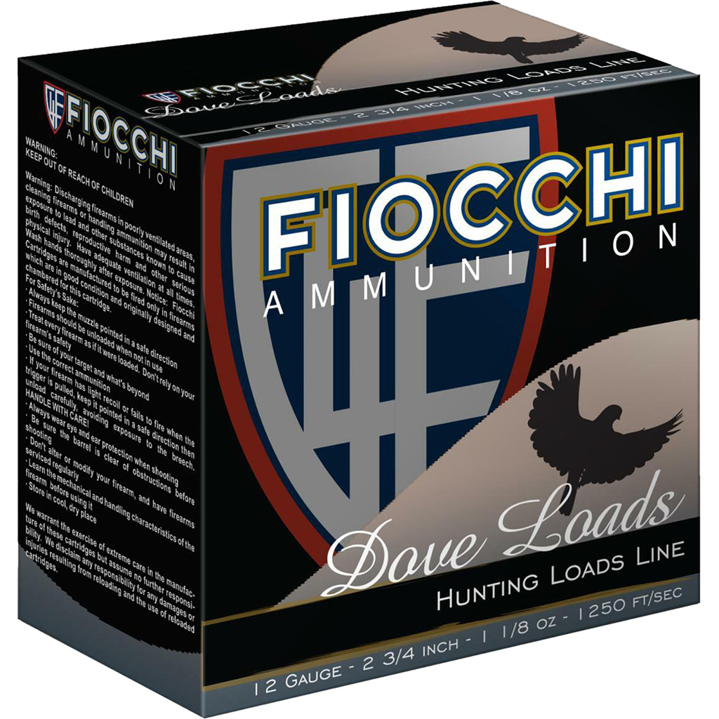 Fiocchi Field Dynamics Dove & Quail 12 Gauge 2-3/4" Shotshell