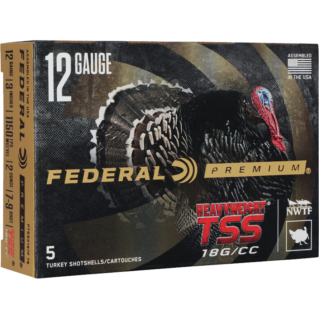 Federal Premium Heavyweight TSS 12 Gauge 3" Turkey Shotshells (#7 & #9, 2 oz)