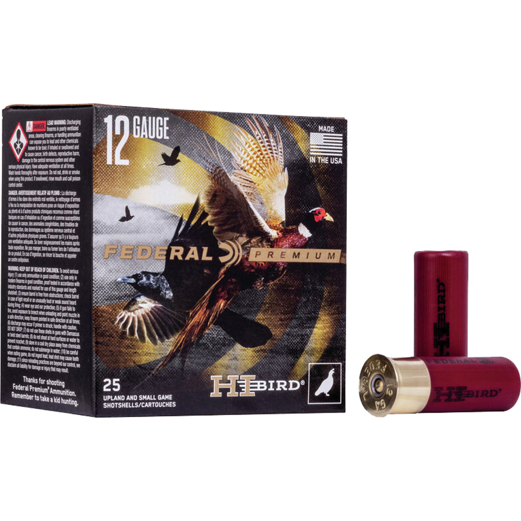 Federal Hi-Bird 12 Gauge 2-3/4" 1-1/4 oz #7.5 Shot 25-Round Shotshells