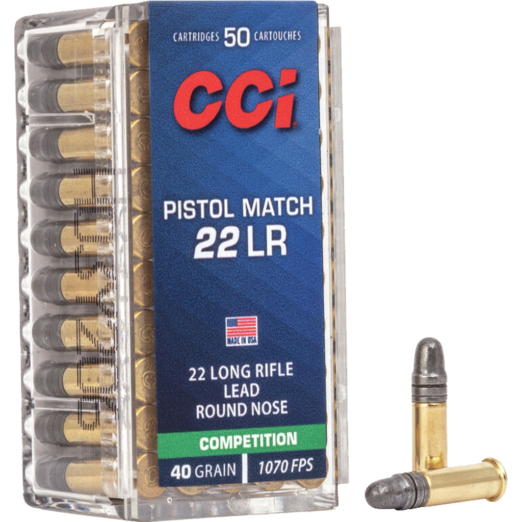 CCI Pistol Match .22 LR LRN Ammunition