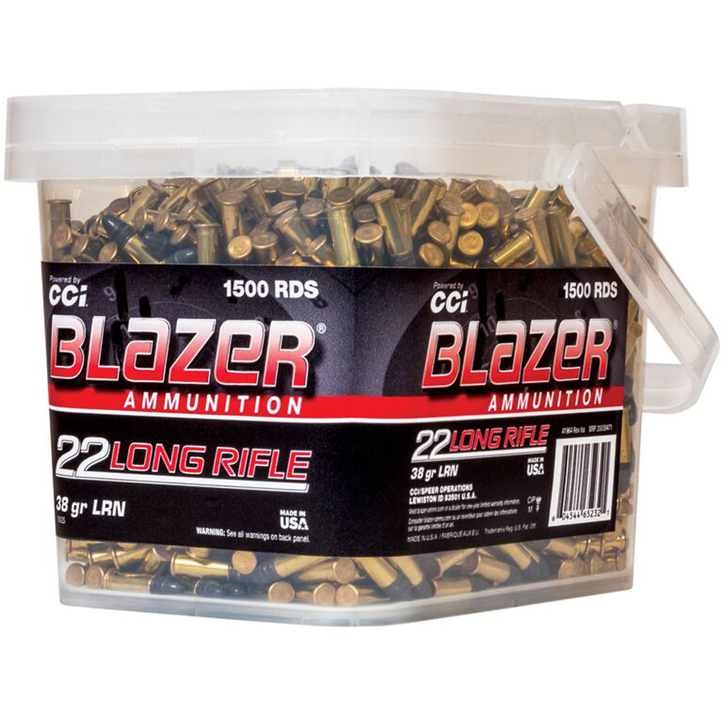 CCI Blazer .22 LR 38 Grain LRN 1500rd Bucket