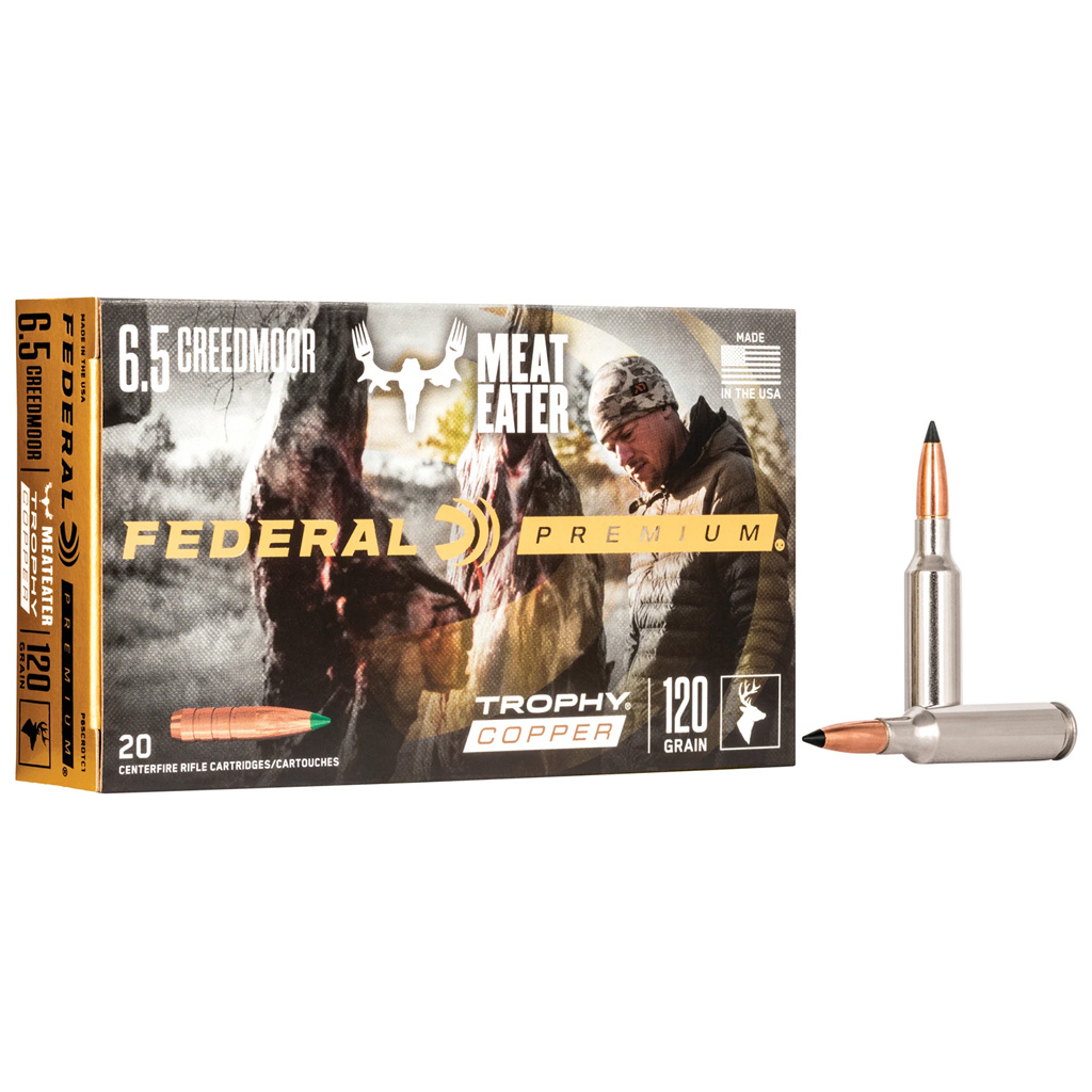 Federal P65PRCTC1 Premium Trophy Copper 6.5 PRC 120 Grain Rifle Ammunition (20-Round Box)