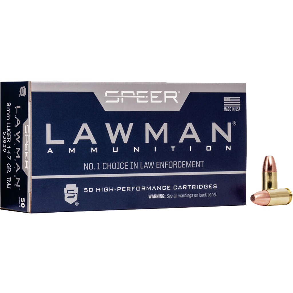 Speer Lawman 9mm 147GR TMJ (50 Rd.)