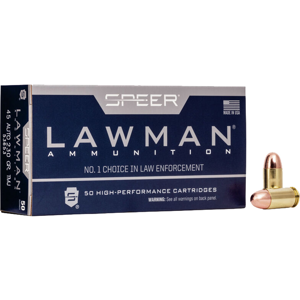 Speer Lawman .45 ACP 230 gr TMJ Training Ammunition (50 rd)