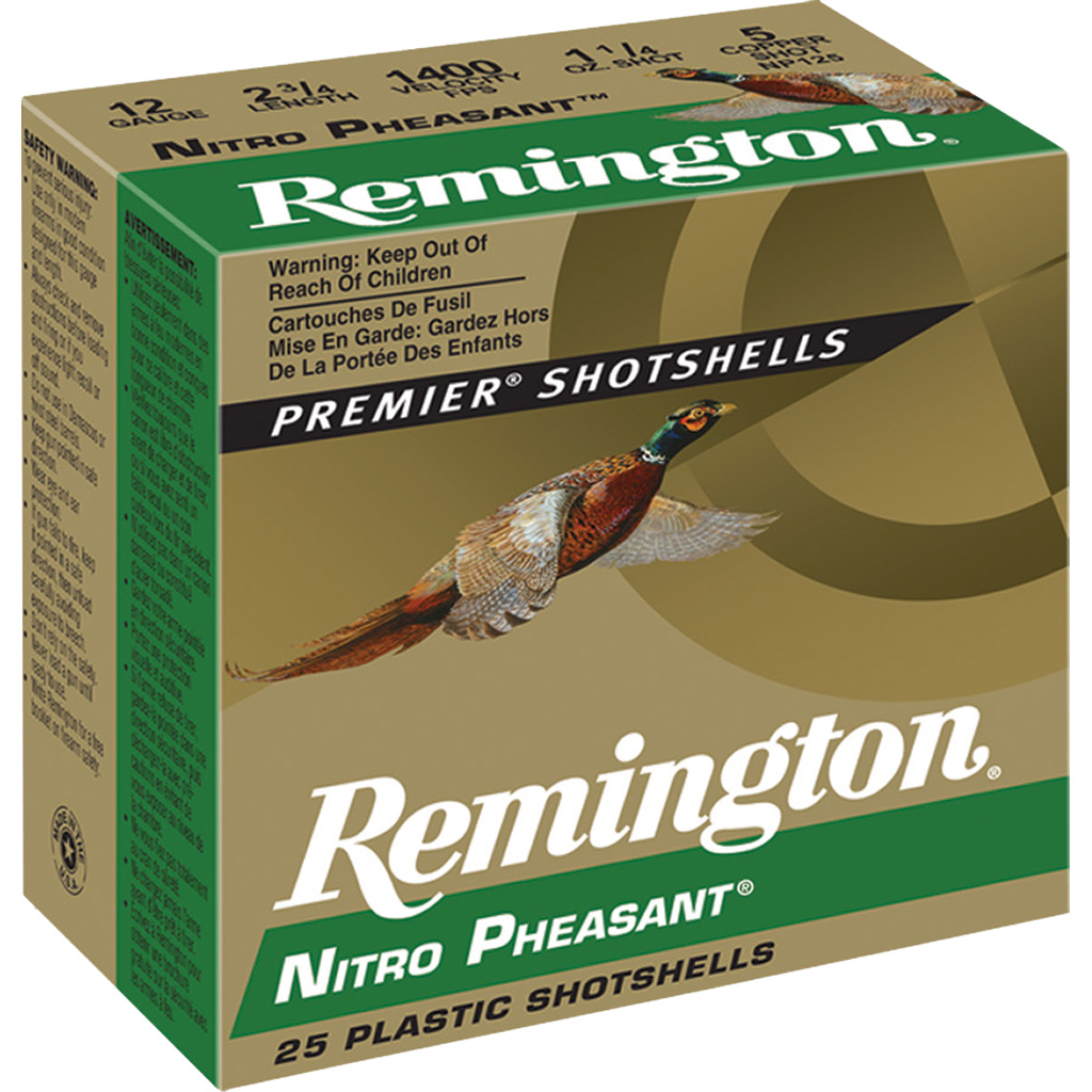 Remington Nitro Pheasant 12 Gauge 2 3/4" 1 1/4 oz #6 Shot 25-Round Box