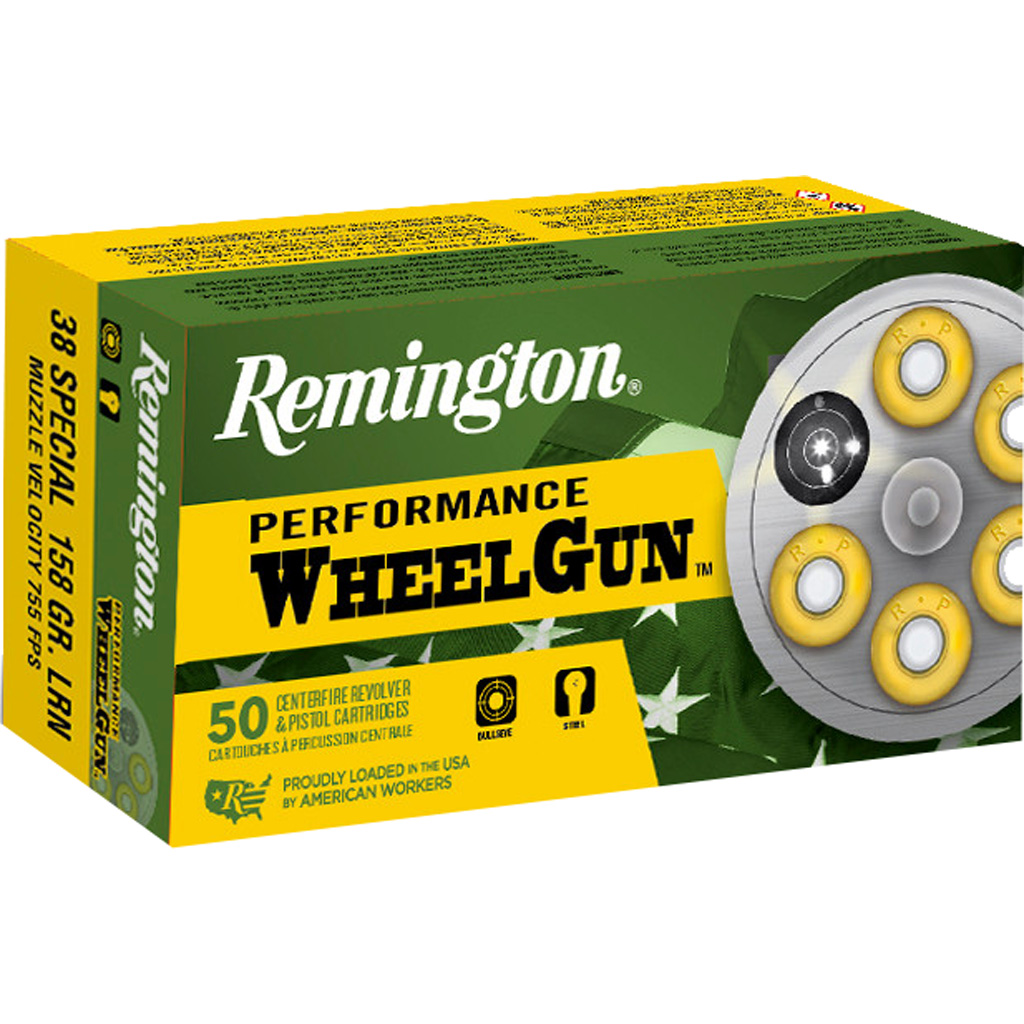 Remington Performance WheelGun .38 Special 158gr Lead Round Nose Ammo (50 rounds)