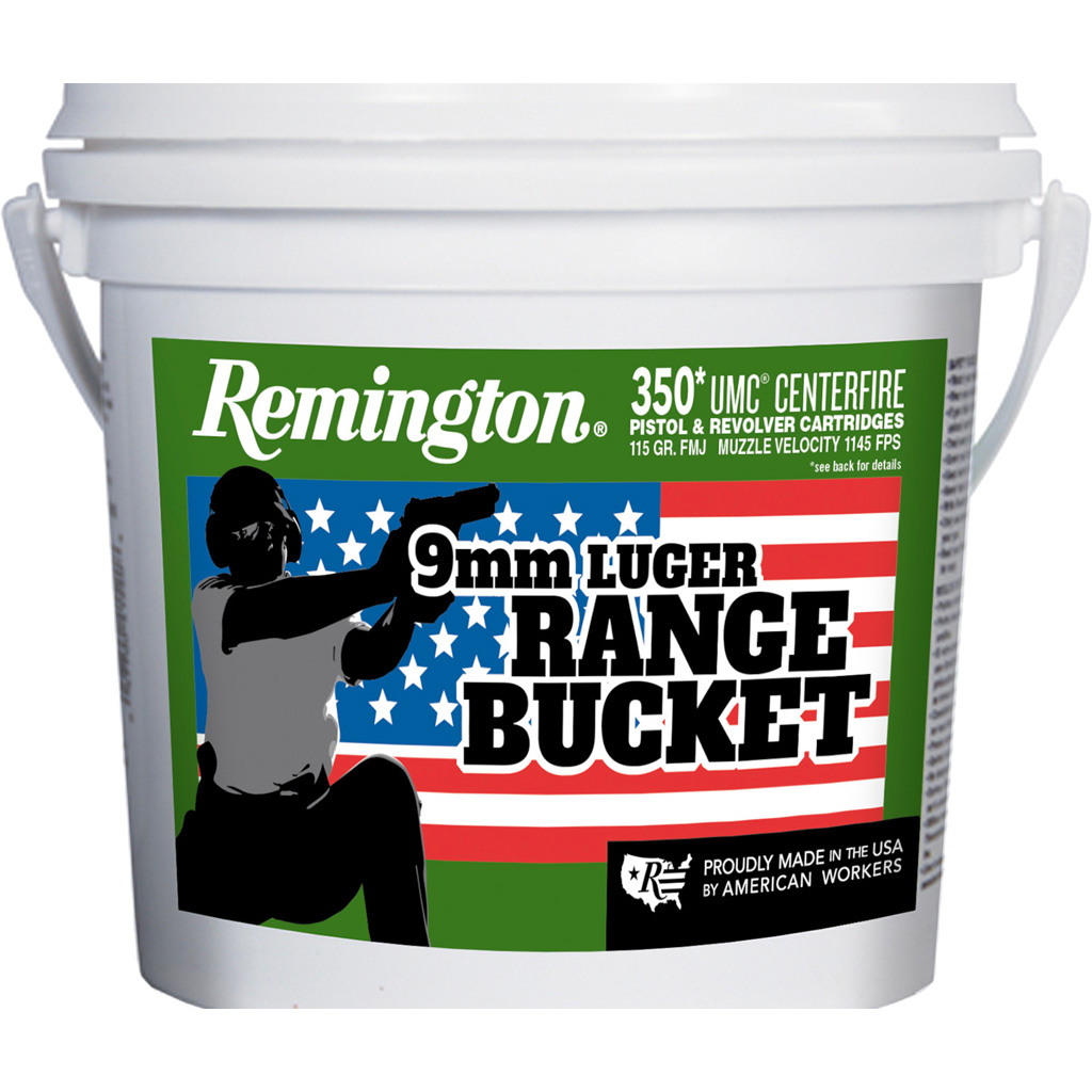 Remington UMC Range Bucket 9mm Luger 115gr FMJ 350rd