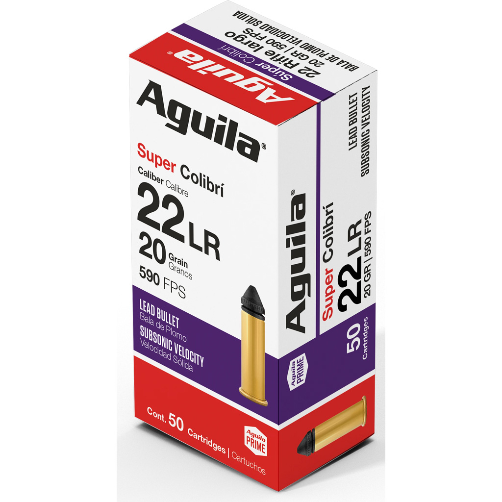 Aguila Super Colibri .22 LR 20 Grain Rimfire Ammunition