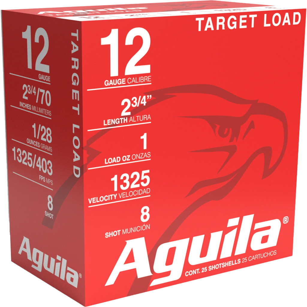 AGUILA AGU HV Sporting Clays 12 Gauge 2-3/4" 1 oz #8 (25 Rounds)