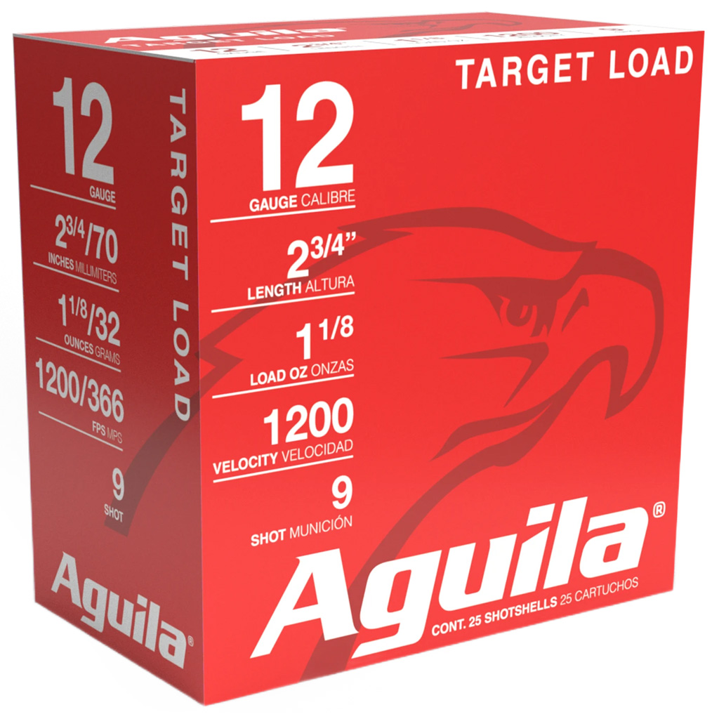 Aguila Heavy Target Shotshells 12 Gauge 2-3/4 in 1-1/8 oz #9 (25 Rounds)