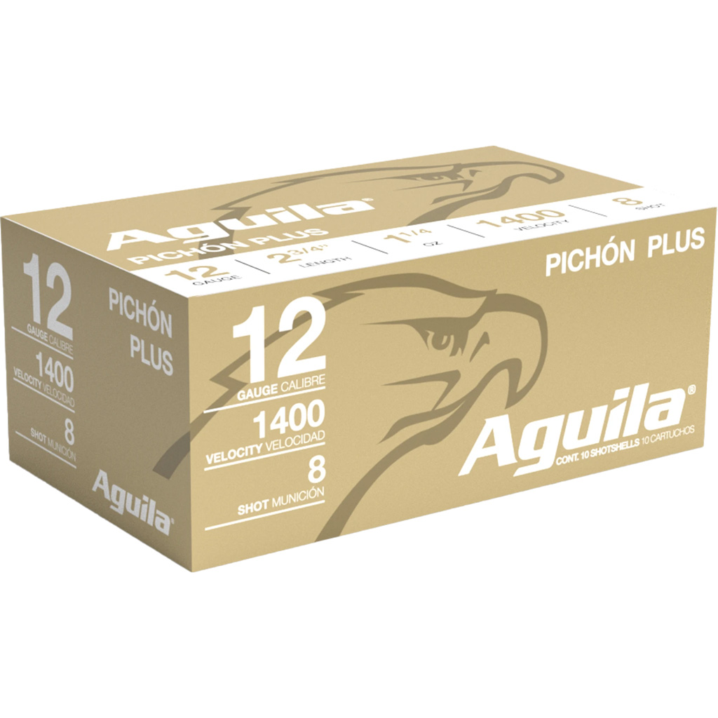 Aguila Pichon Plus 12 Gauge 2-3/4" 1-1/4 oz #8 Shot Shotshell (10 Rounds)