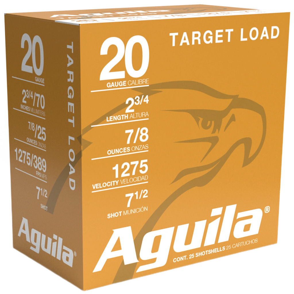 Aguila Target Load 20 Gauge 2-3/4" 7/8 oz #7.5 Shotshell
