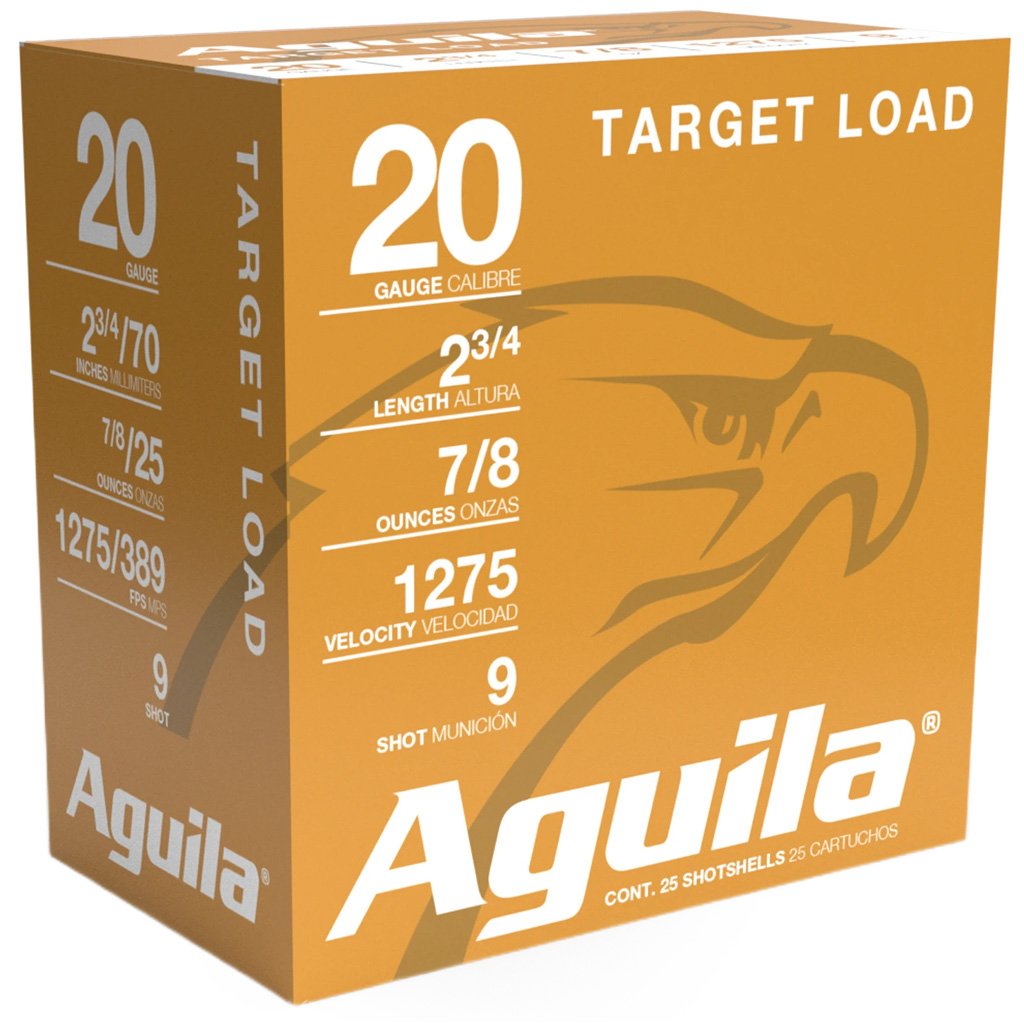 Aguila Target Load Competition 20 Gauge 2-3/4" 7/8oz #9 Shot 25-Round Box