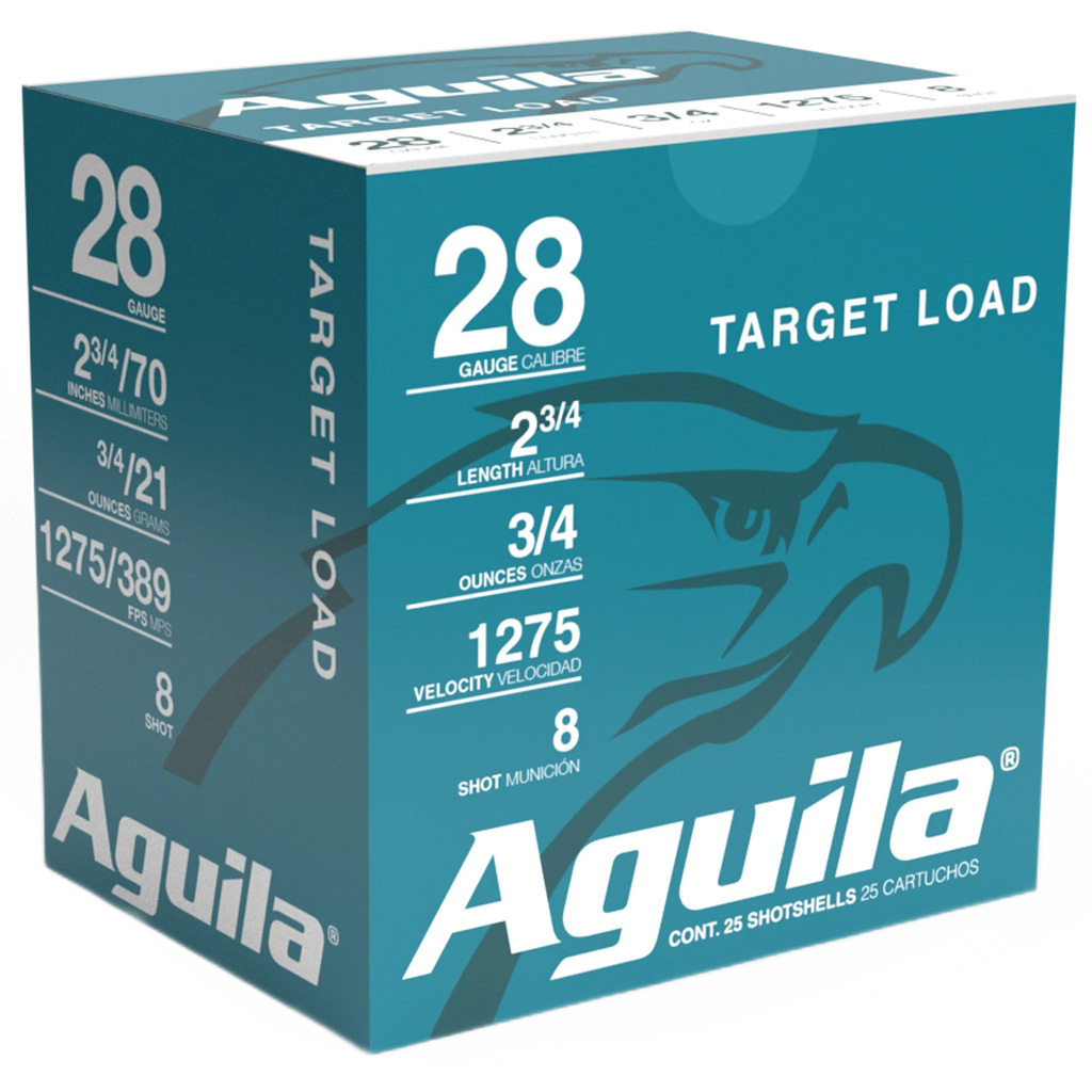 Aguila Target Load 28 Gauge 2.75" 3/4 oz #8 Shot 1,275 fps (25 rd)