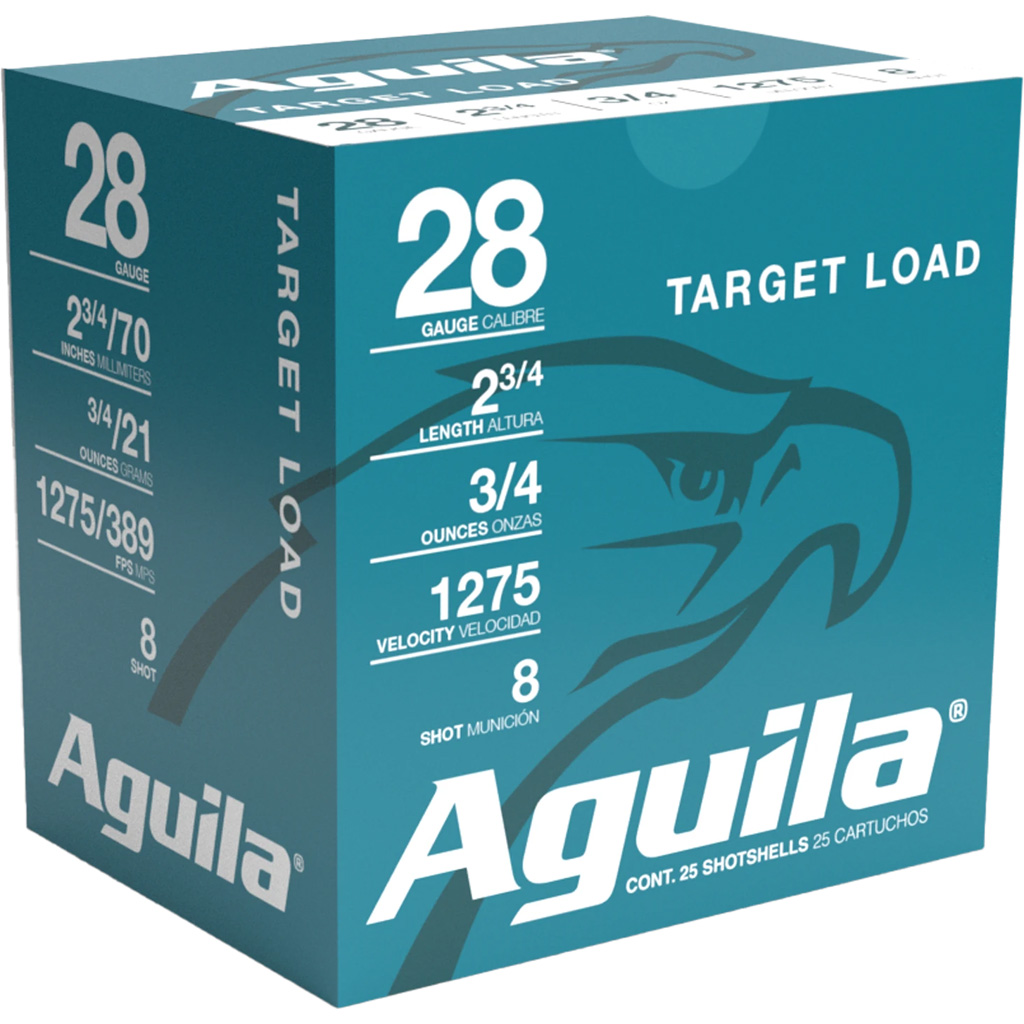 Aguila Target Load High Velocity 28 Gauge 2-3/4" 3/4 oz #9 1275 fps Shotshell
