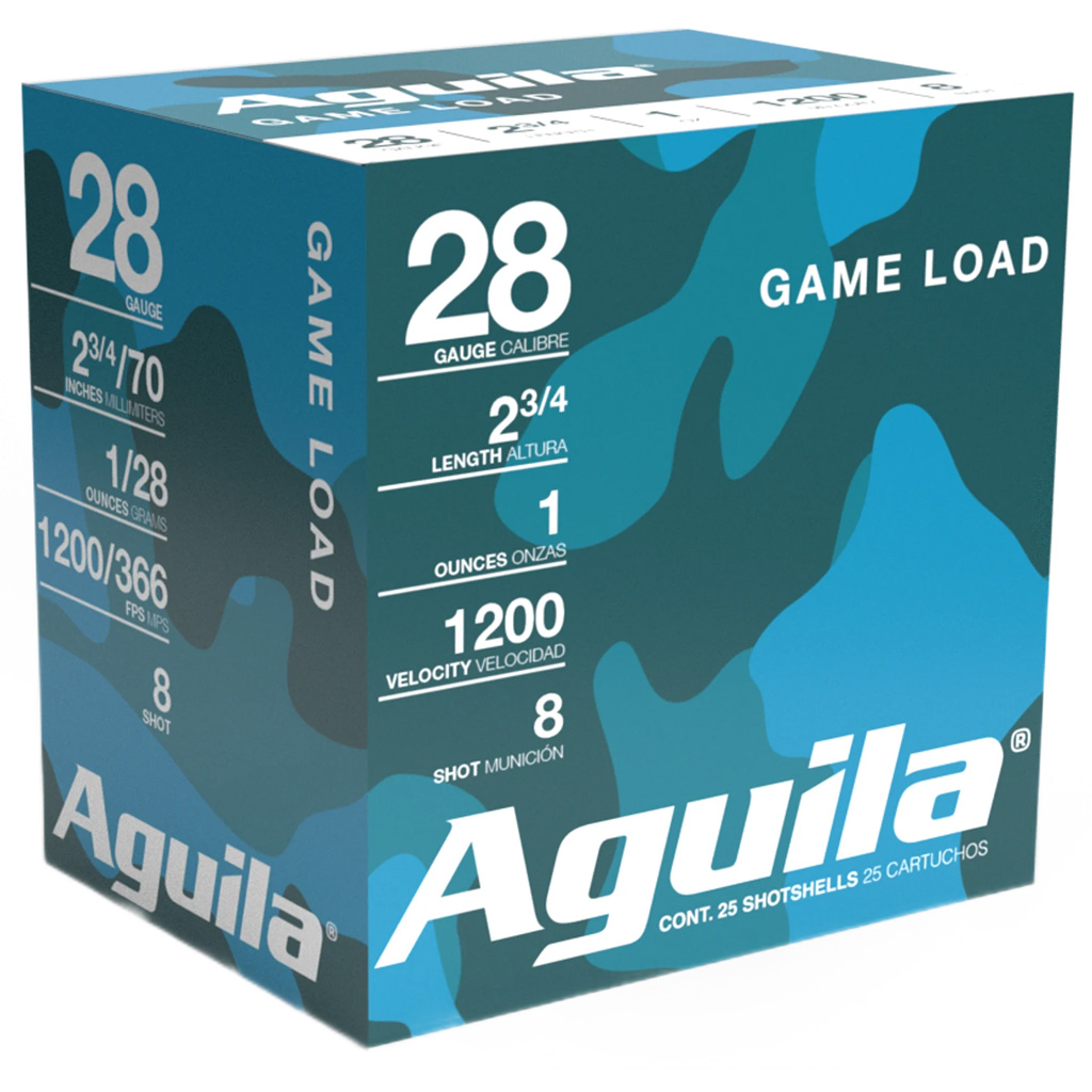 Aguila Game Load 28 Gauge 2-3/4" #8 Shot 1 oz Shotgun Shells